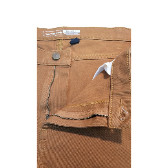 Carhartt Pants Women 18 Brown Relaxed Fit Double Knee Workwear‎ - Picture 3 of 8